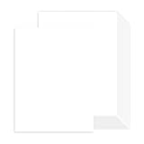 100 Sheets White Cardstock 8.5 x 11 Thick Paper, Goefun 80lb Card Stock Printer Paper for Invitations, Menus, Wedding, DIY Cards