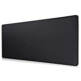 Large Gaming Mouse Pad 23.6'x11.8'x0.12', BviFioX Extended Large Mouse Pad with Premium Textured Cloth, Non-Slip Rubber Base (Black-6030)