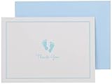 Baby Steps Thank You Notes - Blue (Stationery, Note Cards, Boxed Cards)