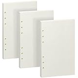 Homelove A5 Refill Paper [240 Sheets 480 Pages] 100 GSM Thick Blank Paper 6-Hole Punched Filler Inserts for 6 Ring Binder Journal Notebook