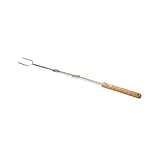 Petromax Campfire Roasting Stick Skewer with Adjustable Handle Straight Prongs LS1, Extends up to 36 inches
