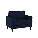 Lifestyle Solutions Lexington Armchair, 39.8' W x 31.1' D x 33.5' H, Navy Blue
