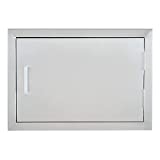 CO-Z Outdoor Kitchen Doors, Weatherproof 304 Stainless Steel Built in Single Access Door for Outside Kitchen Grilling Station Barbeque Grill SS BBQ Grill Oven Island Storage Cabinet (20' W x 14' H)