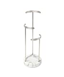 Umbra Tesora 3-Tier Jewelry Stand, Earring Holder, Accessory Organizer and Display, White/Nickel