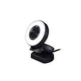 Razer Kiyo 1080p 30 FPS/720 p 60 FPS Streaming Webcam with Adjustable Brightness Ring Light, Built-in Microphone and Advanced Autofocus