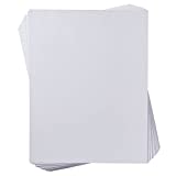 96 Sheets Pearl White Shimmer Cardstock, Metallic Paper for Scrapbook & Crafts, 8.5 x 11 in