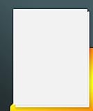 8.5' x 11' Full Sheet Label Sticker Paper for Laser & Inkjet Printers [100 Sheets,100 Labels]