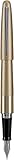 PILOT Metropolitan Collection Fountain Pen, Gold Barrel, Classic Design, Fine Nib, Black Ink (91112)