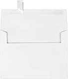 LUXPAPER A7 Invitation Envelopes for 5 x 7 Cards in 80 lb. Bright White, Printable Envelopes for Invitations, w/Peel and Press Seal, 50 Pack, Envelope Size 5 1/4 x 7 1/4 (White)