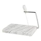RSVP International Cheese Slicer Cut Cheese, Meats & Other Appetizers, 7.75x5x1', White Marble