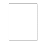 Heavy Digital Smooth White Cover Card Stock, 8-1/2 x 11 Letter Size 100 lb., 270 gsm (100 Pack)