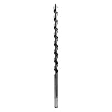 QWORK Auger Drill Bit for Wood, 1/2 Inch Diameter x 12 Inch Length, 3/8-Inch Hex Shank, Long Drill Bits