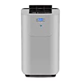 Whynter Elite ARC-122DHP 12,000 BTU Dual Hose Portable Air Conditioner and Heater, Dehumidifier, Fan with Activated Carbon Filter Plus Autopump and Storage Bag for Rooms up to 400 sq ft, Silver