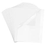 WeLiu Printable Transparent Sticker Paper - 8.5' X 11' Blank Custom Label Sticker Sheets - 15 Clear Sheets - for Inkjet Printers