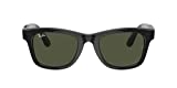 Ray-Ban unisex adult Stories | Wayfarer Smart Glasses, Shiny Black/Green, 50 mm US