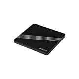 Hitachi LG Multi OS External CD/DVD USB Type C Re-Writer (Fire, Android, Windows, Mac) (Black (True DVD App. Excluded))