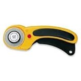 The maximum sharpness / Made in Japan /OLFA 45 mm tungsten steel Ergonomic Rotary Cutter & 45mm Rotary Blade Refill, 1-Pack Value Set