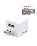 128GB Qubii MFi Apple Certified Auto Backup Photos/Videos Photo Stick Mobile for iPhone Flash Drive for iPhone/iPad,MacBook/Laptops/ PC Photo Storage for iOS iPhone Memory Stick