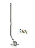 Adjustable Outdoor/Attic Antenna Mounting Pole - Universal J Pipe Mount for Antenna & Weather Station - Easy Installation, Solid Structure, Weather Proof (1' Diameter,32.75' Arm Length)