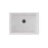 Elkay Quartz Classic ELGU251912PDWH0 White Single Bowl Undermount Laundry Sink with Perfect Drain