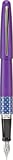 PILOT MR Retro Pop Collection Fountain Pen in Gift Box, Purple Barrel with Elipse Accent, Fine Point Stainless Steel Nib, Refillable Black Ink (91434)
