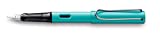 LAMY AL-star 023 Fountain Pen - Tourmaline Aluminium with Transparent Grip and Steel Nib - Nib Size M