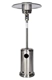 MySpaCover 46,000 BTU Rolling Stainless Steel Propane Patio Heater with Wheels, Freestanding Outdoor Heater for Commercial, Residential, Garden Use