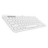 Logitech K380 Multi-Device Bluetooth Keyboard for Mac with Compact Slim Profile, Easy-Switch, 2 Year Battery, MacBook Pro/ MacBook Air/ iMac/ iPad Compatible - Off White