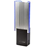 DynaTrap DT3019-1003P Flylight Indoor Black Plug-In Fly Trap with 2 AC Outlets - Kills Flies, Fruit Flies, Moths, Gnats, & Other Flying Insects – Protects up to 600 Sq Ft