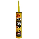 SIKA 476098 Ultimate Grab, Gray, Instant grab, Polyurethane adhesive, indoor and outdoor bonding, 10.1 fl.oz Feet,