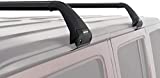 Rhino Rack Roof Rack Compatible with Jeep Wrangler Unlimited JK JL JT Gladiator 4 Door Hard Top, Gutter Mount with Powder Coated Aluminum Vortex Bars, High Strength Glass Filled Nylon Legs, Black SG59