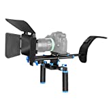 Neewer Camera Shoulder Rig, Video Film Making System Kit for DSLR Camera and Camcorder with Shoulder Mount, 15mm Rod, Handgrip and Matte Box, Compatible with Canon/Nikon/Sony/Pentax/Fujifilm/Panasonic