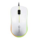 Coolerplus FC112 USB Optical Wired Computer Mouse with Easy Click for Office and Home, 1000DPI, Premium and Portable,Compatible with Windows PC, Laptop, Desktop, Notebook(White)