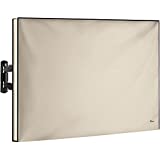 Outdoor TV Cover 52-55 Inch | Waterproof and Weatherproof TV Covers | Outdoor TV Enclosure | Smart Shield TV Screen Protector for Outside TV | Cover for Moving | TV Display Protectors – Beige