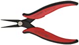 Hakko CHP PN-2007 Long-Nose Pliers, Flat Nose, Flat Outside Edge, Serrated Jaws, 32mm Jaw Length, 3mm Nose Width, 3mm Thick Steel