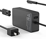 65W Surface Pro Laptop Charger for Microsoft Surface Pro 9, 8, 7+, 7, 6, 5, 4, 3, X, Windows Surface Laptop 5, 4, 3, 2, 1 Studio, Surface Go Tablet, Surface Book 3, 2, 1, Support 44W, 36W, LED, 7.8FT