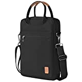 WIWU Laptop Shoulder Bag for MacBook Pro 13 Inch 2020, Carrying Case for MacBook Air 13 Inch 2020-2018, Surface Pro X/7/6/5/4 Briefcase Office Bag, Chromebook 11.6|New iPad Pro 12.9 Sleeve(Black)