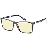 TRUST Blue Light Blocking Glasses for Men - Anti Eye Strain UV Glare of Digital Screens n Fluorescent Light - TV Video Gaming Computer Glasses