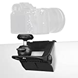 RAUBAY Monitor Top Camera Mount Clamp, Hanging Webcam Stand with 1/4' Screw, for Live Stream, Video Conferencing, YouTube, TikTok, etc. CM-02