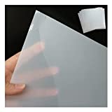 BANLTRE 10 Sheets 10 mil Mylar Sheet 12 x 12 inch Milky Translucent PET Blank Stencil Making Sheet for Cricut, Laser Cutting, Gyro-Cut Tool Template Material (10 mil)