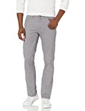 IZOD Men's Saltwater 5-Pocket Straight Fit Chino Pant, Cinder Block, 38W X 29L