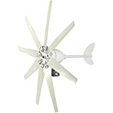 9000W Wind Turbine with 8 Blades MPPT Controller+ 12/24/48 /220V Small Wind Turbine for Home Use Low Noise High Efficiency,220V