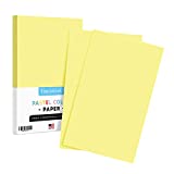8.5 x 14” Canary Pastel Color Paper – Great for Arts and Crafts and Stationery Printing | Legal, Menu Size | 20lb Bond (64gsm) Paper | 50 Sheets per Pack