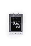 Home Floor Heating Thermostat with 7 Day Programmble,Build in GFCI,Large LCD Display 120/240VAC,Saswell SAS968FHL-7