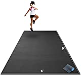 Gorilla Mats Premium Extra Large Exercise Mat – 9' x 6' x 1/4' Ultra Durable, Non-Slip, Workout Mat for Instant Home Gym Flooring – Works Great on Any Floor Type or Carpet – Use With or Without Shoes