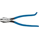 Klein Tools D2000-7CST Diagonal Cutters, Slim Head Linesman Pliers is Spring Loaded, Heavy-Duty Ironworker Pliers Cut ACSR, Screws, and More , Blue