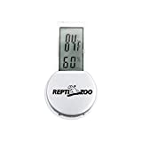 REPTI ZOO Reptile Thermometer Hygrometer with Suction Cup, Digital Thermometer Hygrometer for Reptile Rearing Box Terrarium Tank Bearded Dragon, Temperature & Humidity Gauge Fahrenheit (℉)