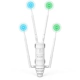 WAVLINK AC1200 Outdoor Weatherproof WiFi Extender/Wireless Access Point/Mesh with Passive POE,High Power Dual Band 2.4+5G Repeater,Gigabit Port, No WiFi Dead Zones for Working from Home