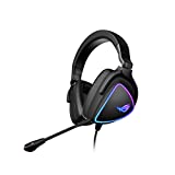 ASUS ROG Delta S Gaming Headset with USB-C | Ai Powered Noise-Canceling Microphone | Over-Ear Headphones for PC, Mac, Nintendo Switch, and Sony Playstation | Ergonomic Design , Black