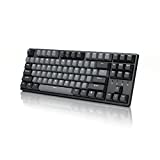 Durgod Taurus K320 TKL Mechanical Keyboard | 87 Keys Tenkeyless | USB C Wired | Doubleshot PBT Keycaps | Programmable Keys | NKRO Rollover | Windows & Mac | Cherry MX Clear, Space Grey